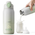 12oz Portable Baby Bottle Warmer, 6-Level Scheduled Timer Function | 3-Min Fast Heating, 6 Temp Control, Reverse Charging as a Power Bank, Child Safety Lock, USB-C, For Car, Airplane & Outdoor