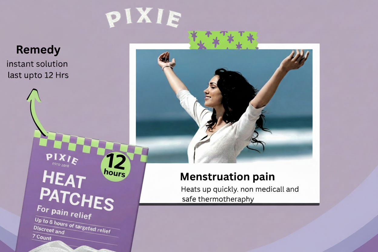 5-Pcs of Instant Pain Relief Heat Patches